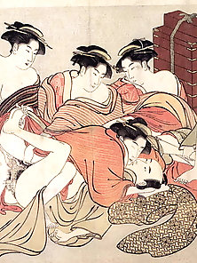 Shunga-Group lovemaking